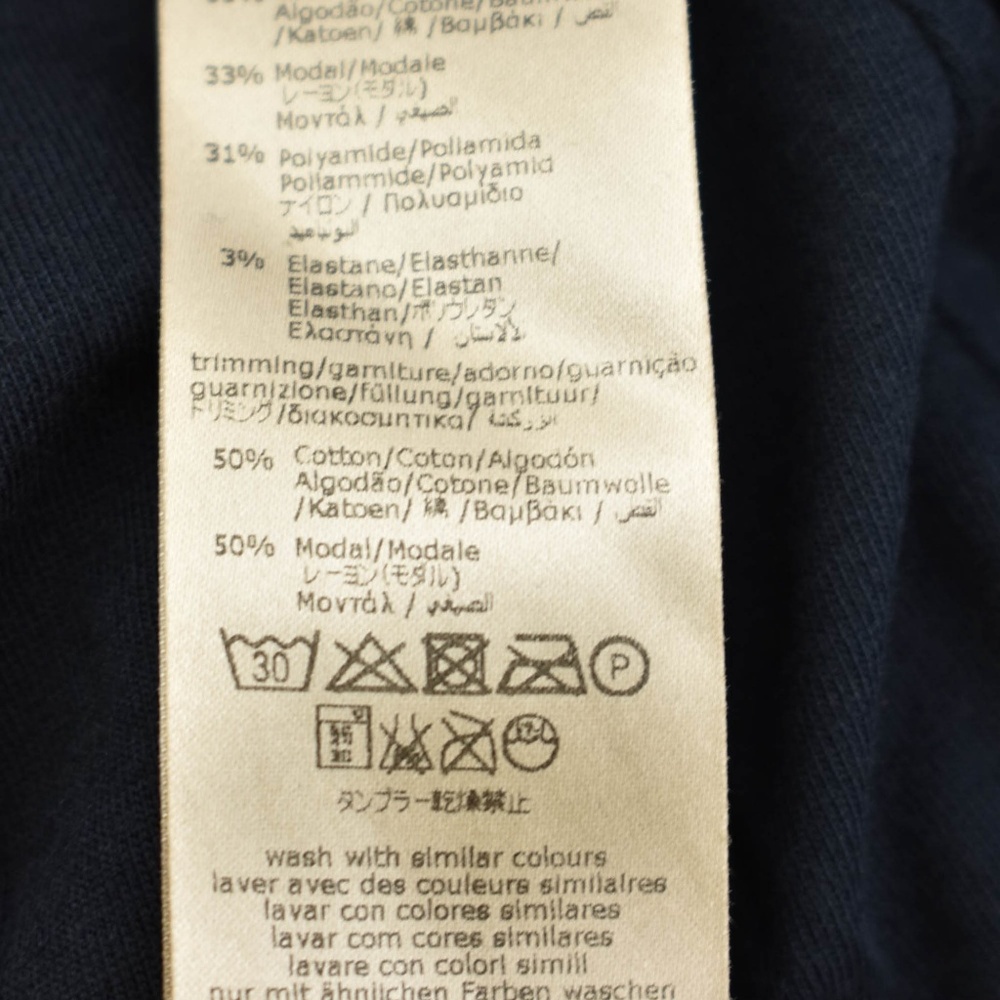 BURBERRY Navy Blue Logo & Nova Check Dress - Picture 8 of 8